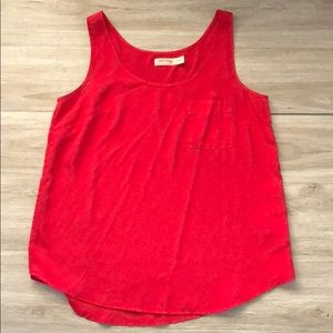 Red dress tank
